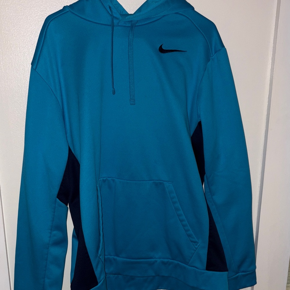 Nike Teal and Black Hoodie